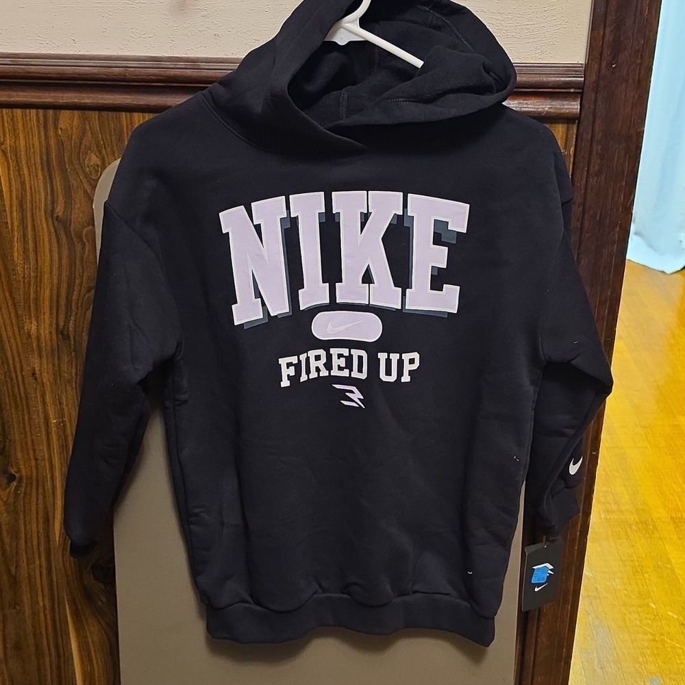 Nike 3BRAND Girls Black Hoodie Size M‎ 10-12YRS 128-140CM 4Q1472-023